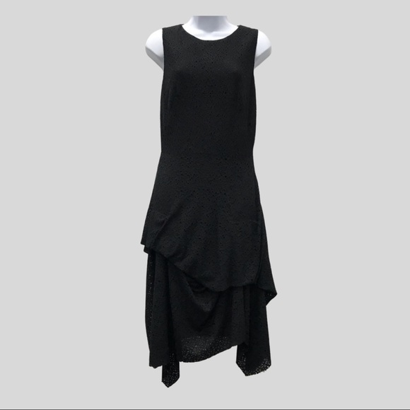 Morgane Le Fay Dresses & Skirts - Morgane Le Fay Black Eyelet Cocktail Dress